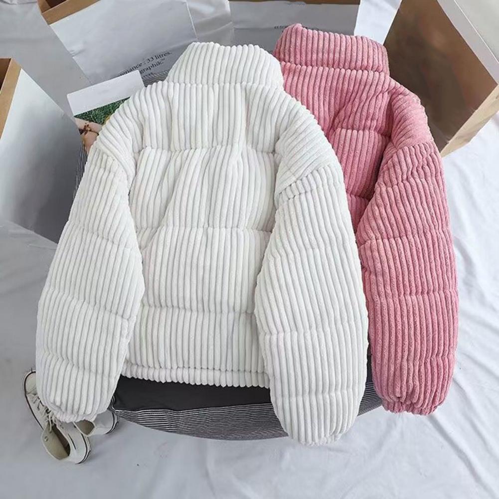 Puffer Jacket Women Down - Damska kurtka puchowa z poliestru, kurtka