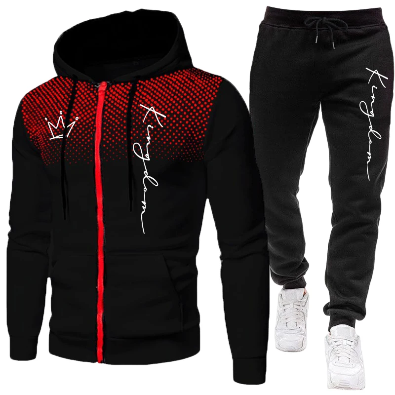 Winter Clothing Pk - Męski dres z kurtką, casualowy, w