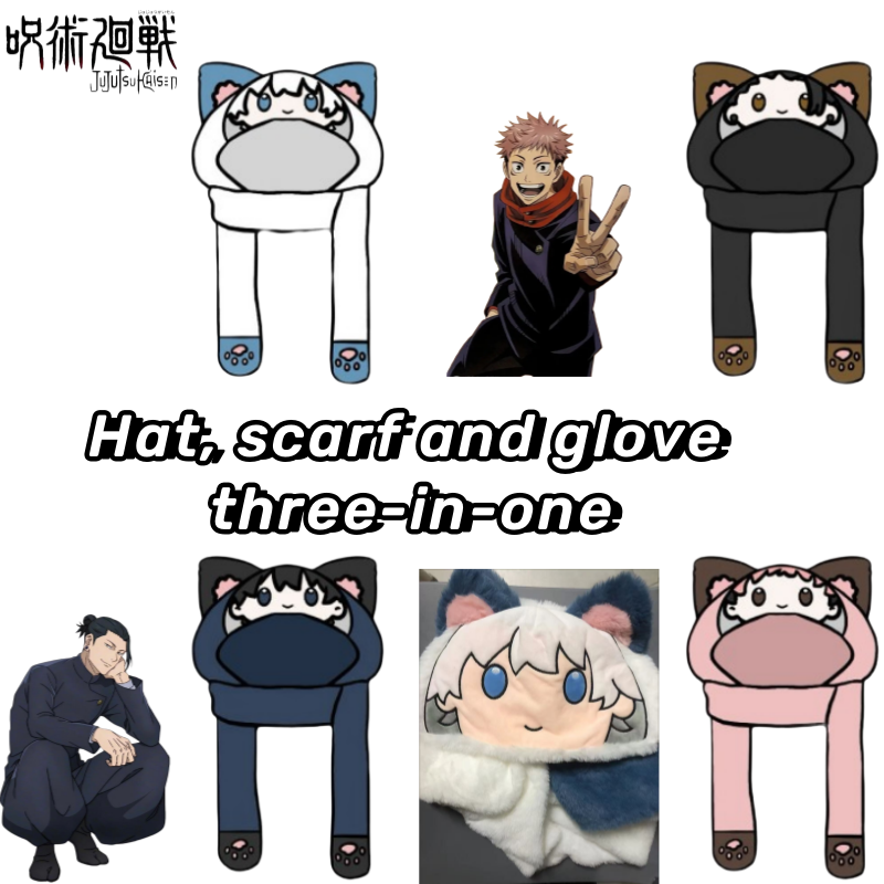 Winter Clothing Earmuffs - Nowy Jujutsu Kaisen Gojo Satoru Itadori