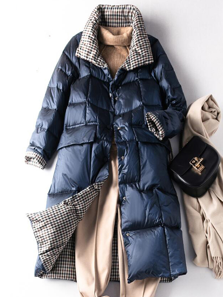 Puffer Jacket Women Down - SEDUTMO zimowe długie kurtki puchowe damskie