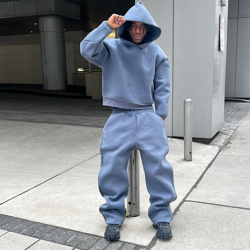 Winter Clothing Website - Męski zestaw bluz z kapturem Jednolity