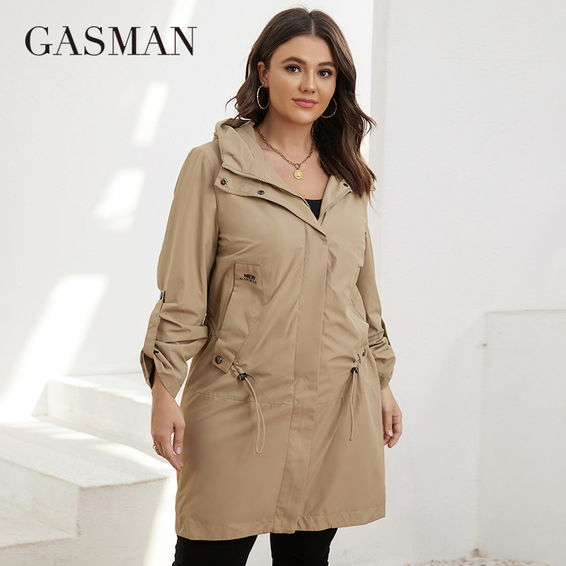 Winter Clothing Pk - GASMAN jesień trencz Plus rozmiar damski