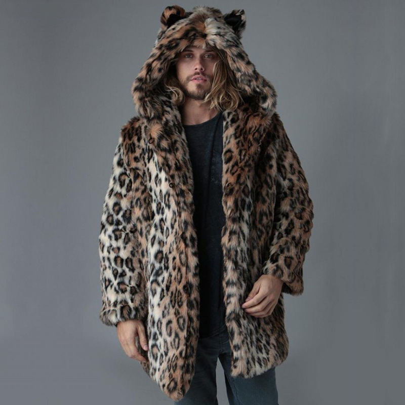 Winter Clothing Uae - Męska kurtka ze sztucznego futra, zimowy