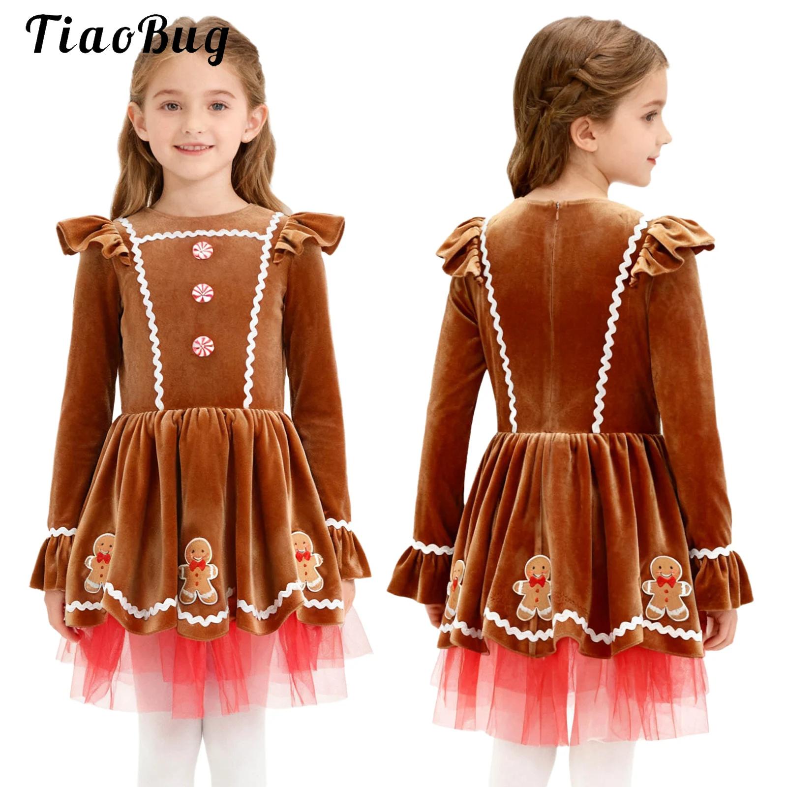 Winter Clothing Cute - Strój Piernikowej Panienki dla Dziewczynki, Urocza