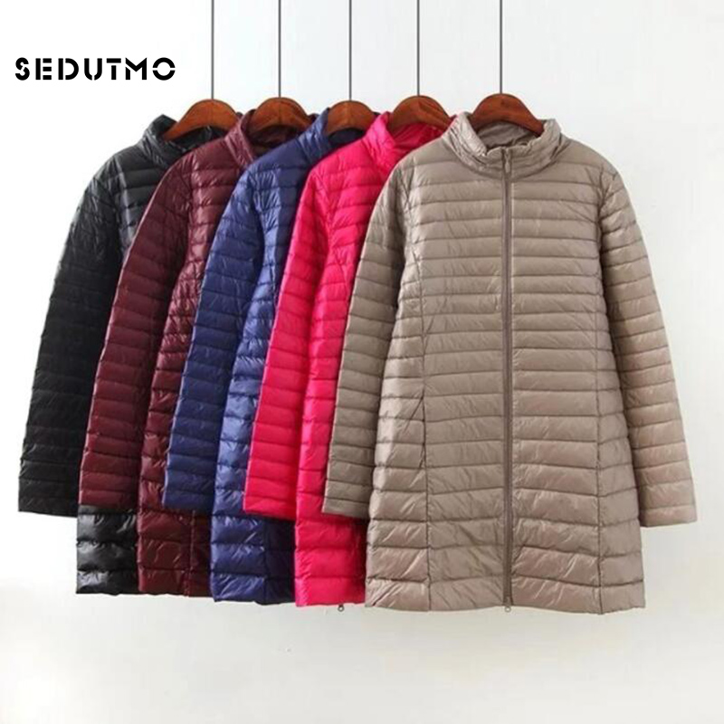 Puffer Jacket Women Down - SEDUTMO zimowe puchówki damskie długie Ultra