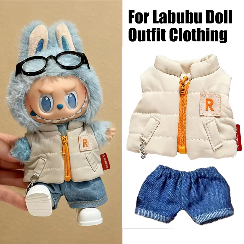 Winter Clothing Color - Ubranka dla lalki Labubu 15-17 cm: