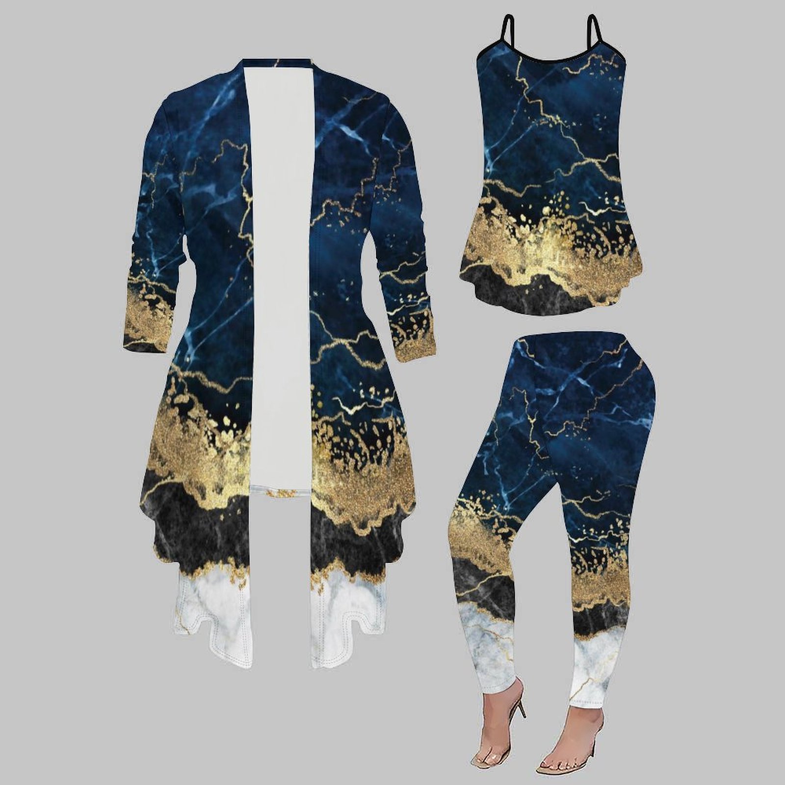 Winter Clothing Uae - Zimowy Elegancki Dopasowany Zestaw Ubrań na