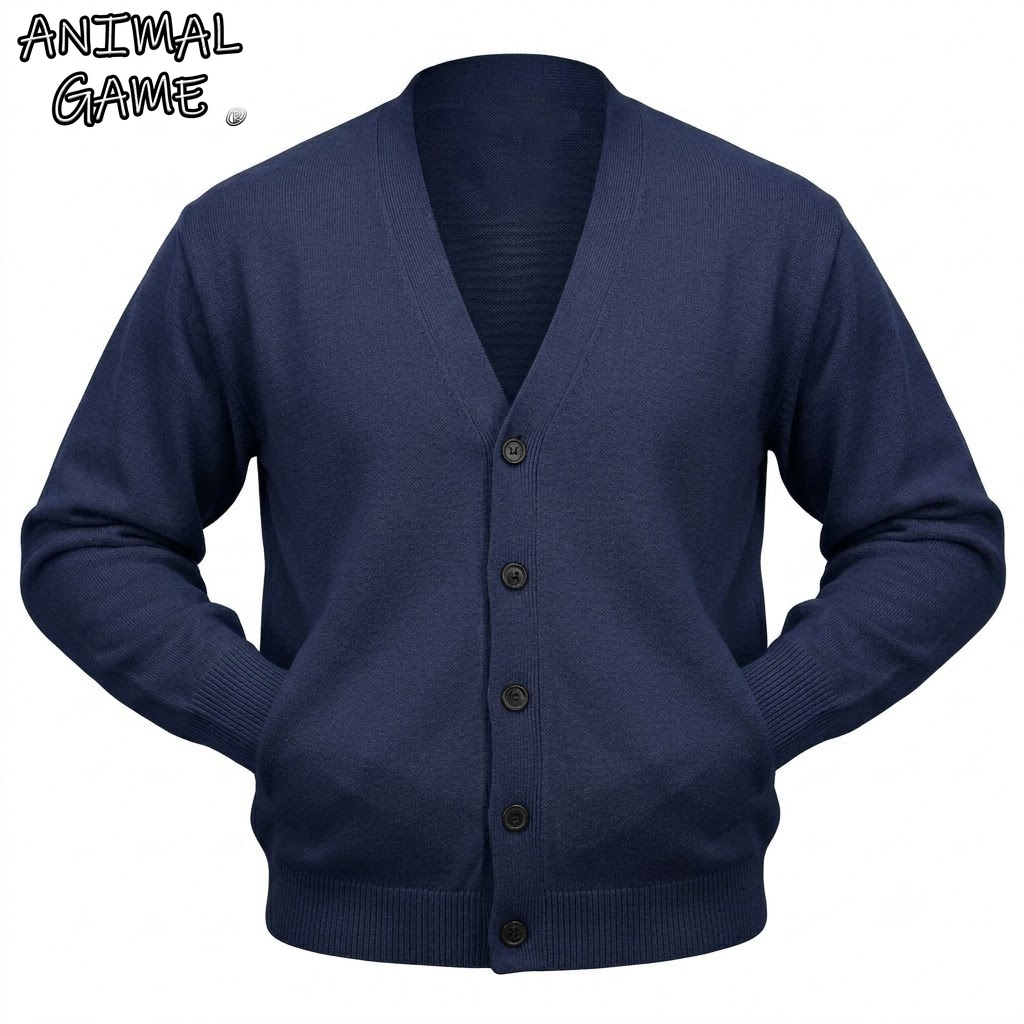 Winter Clothing Uae - Jesienny męski sweter rozpinany z długim