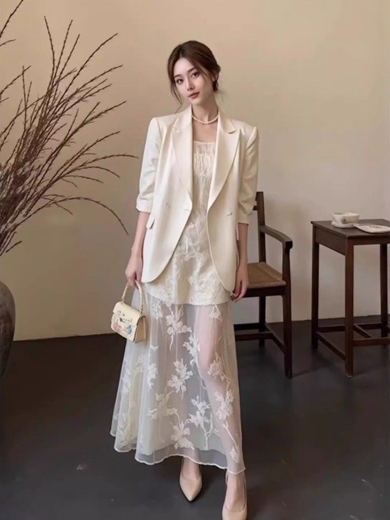 Winter Clothing Korea - Nowy Elegancki Jesienny Zestaw Sukienek Damskich