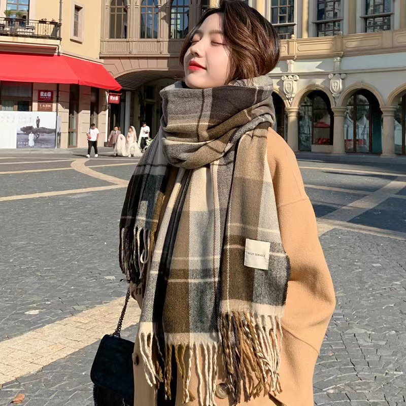 Winter Clothing Korea - Szalik Damski Zimowy Koreańska Wersja Uniwersalny