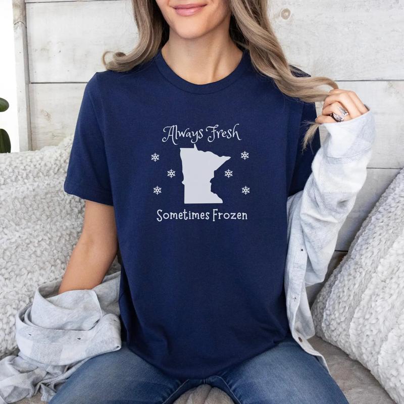 Zabawna koszulka z motywem Min – Winter Clothing Ideas recenzja i cena