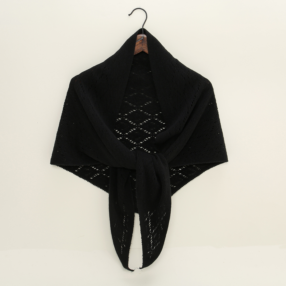 Trójkątny, w paski, ażurowy sz – Winter Clothing Korea recenzja i cena