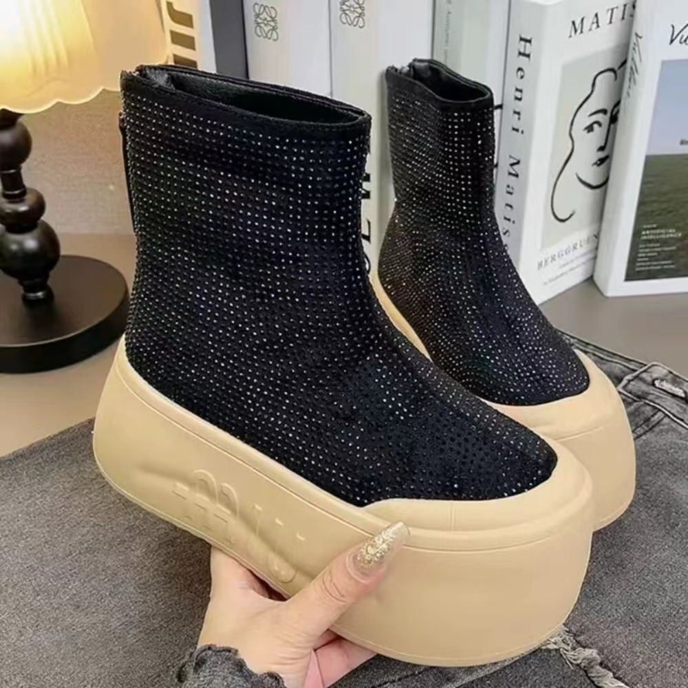 Luksusowe botki damskie z dżet – Winter Clothing Korea recenzja i cena