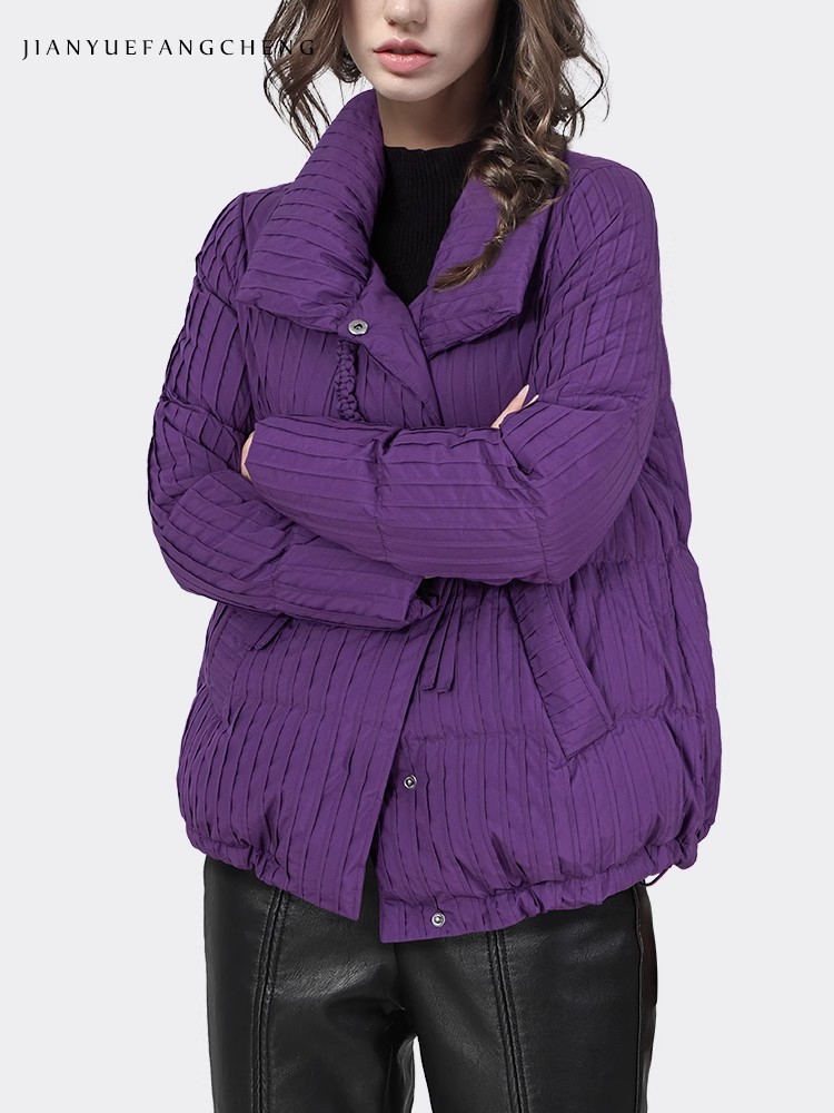 2024 moda zimowa damska fiolet – Puffer Jacket Women Down recenzja i cena