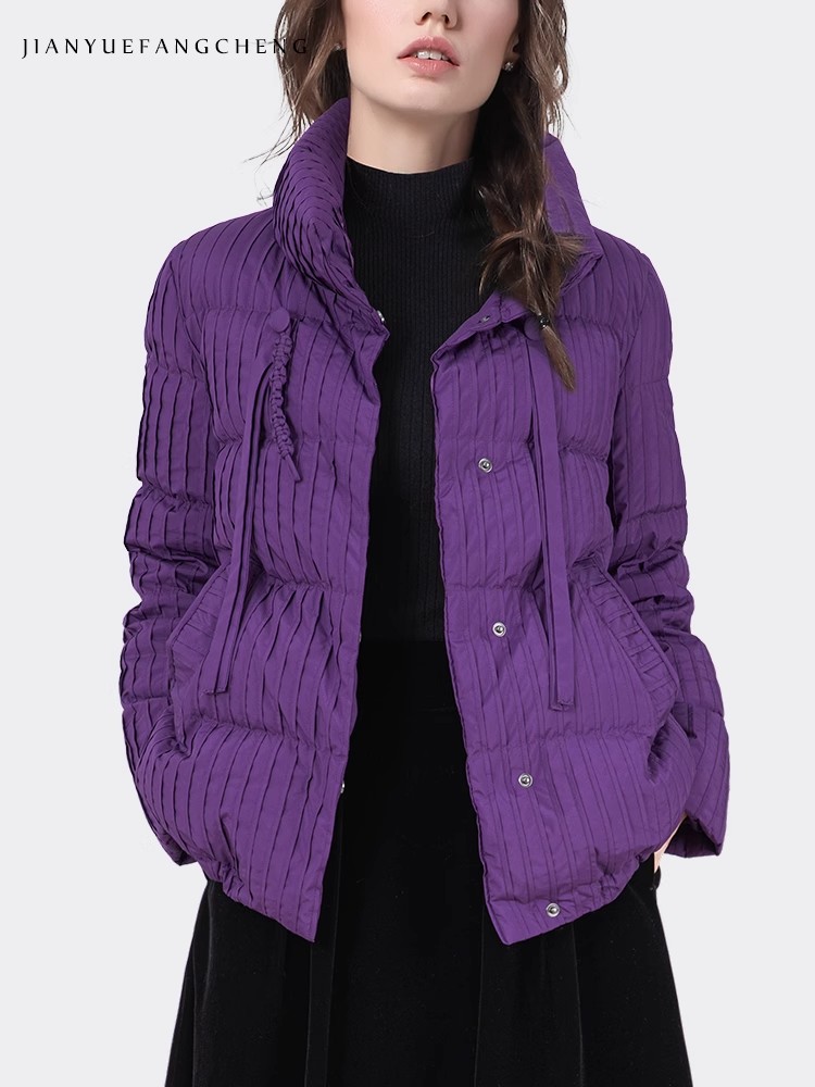 2024 moda zimowa damska fiolet – Puffer Jacket Women Down recenzja i cena