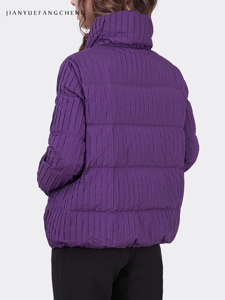 2024 moda zimowa damska fiolet – Puffer Jacket Women Down recenzja i cena