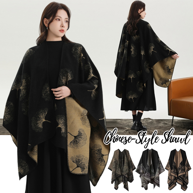 Dzianinowy szal damski z nadru – Winter Clothing Ideas recenzja i cena