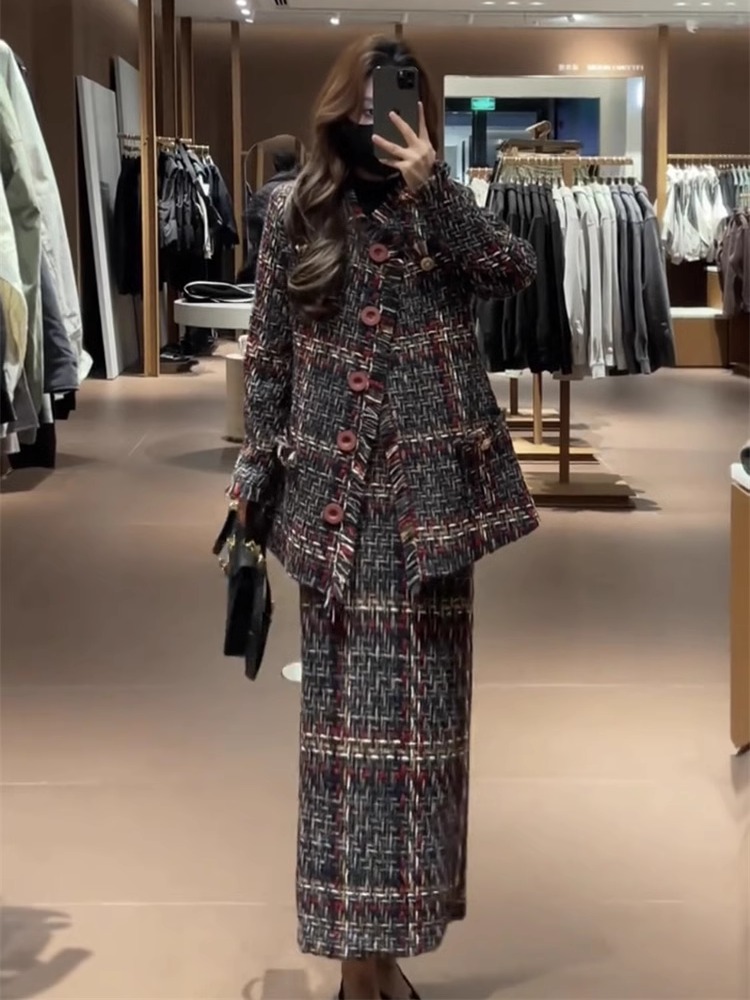Zimowy nowy damski zestaw: ele – Winter Clothing Korea recenzja i cena