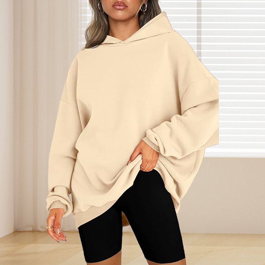 Bluza z kapturem w jednolitym  – Winter Clothing Color recenzja i cena