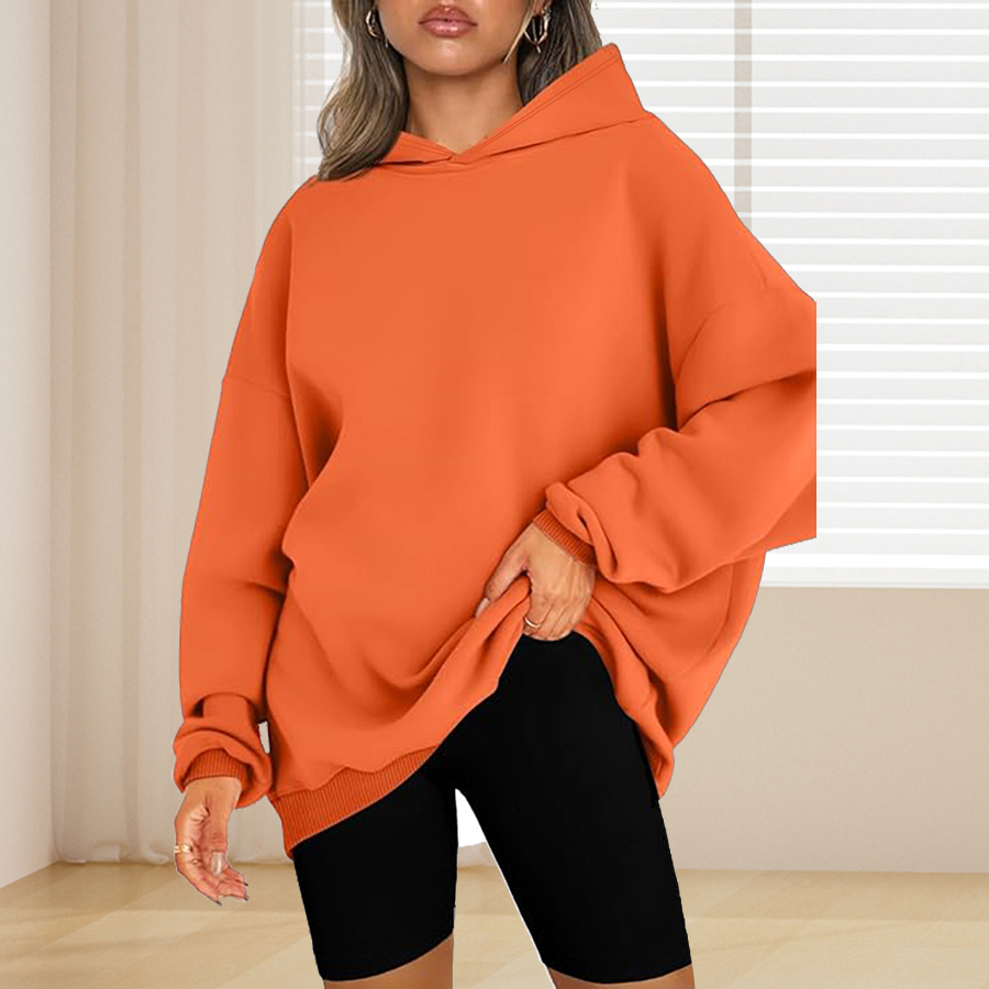 Bluza z kapturem w jednolitym  – Winter Clothing Color recenzja i cena