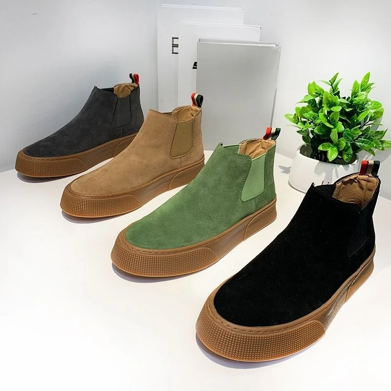 Nowe męskie botki Chelsea z wy – Winter Clothing Korea recenzja i cena